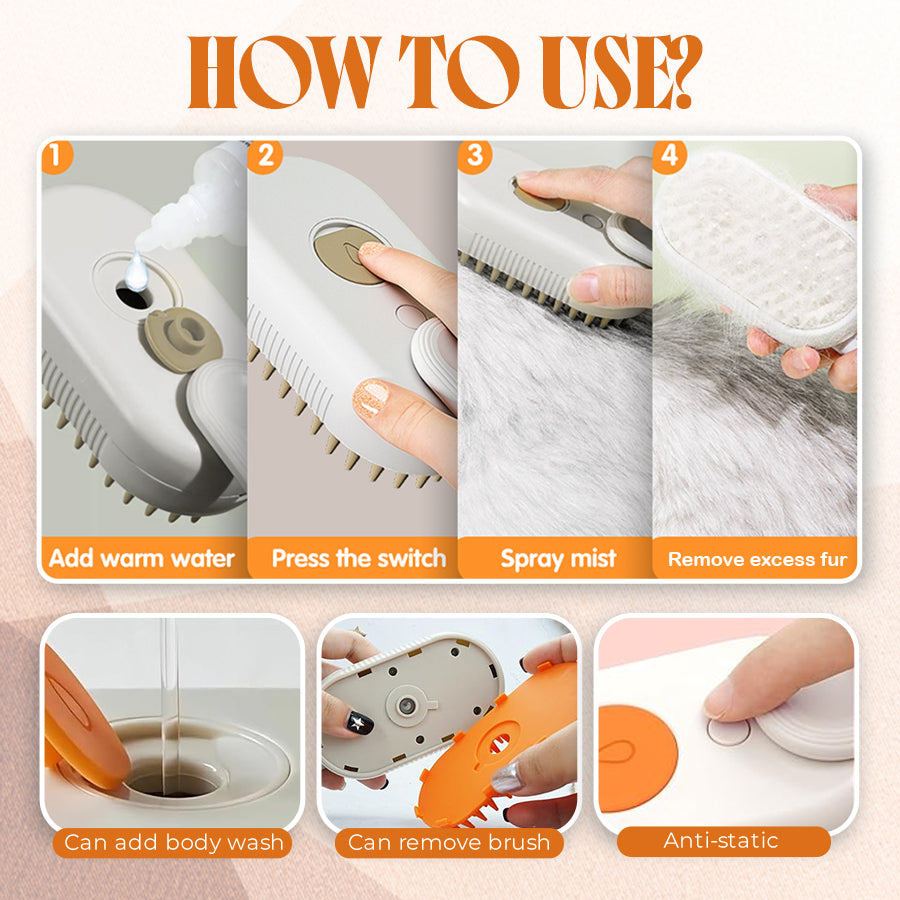 🐕🦺 PetAura Pet Grooming Brush