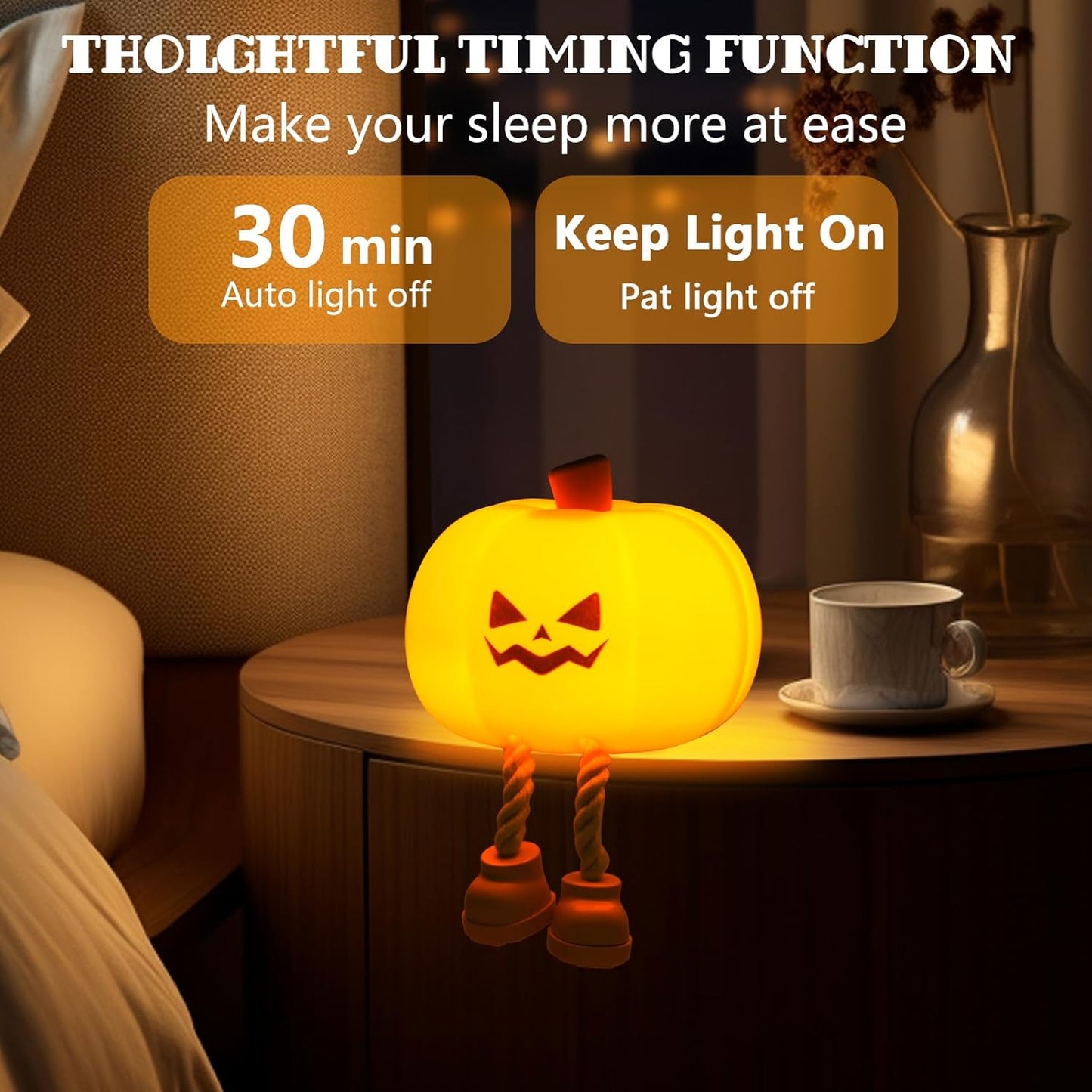 👻Final 3 Days: 60% OFF - 【Halloween Must-Have】Spooky Pumpkin Light 🎃