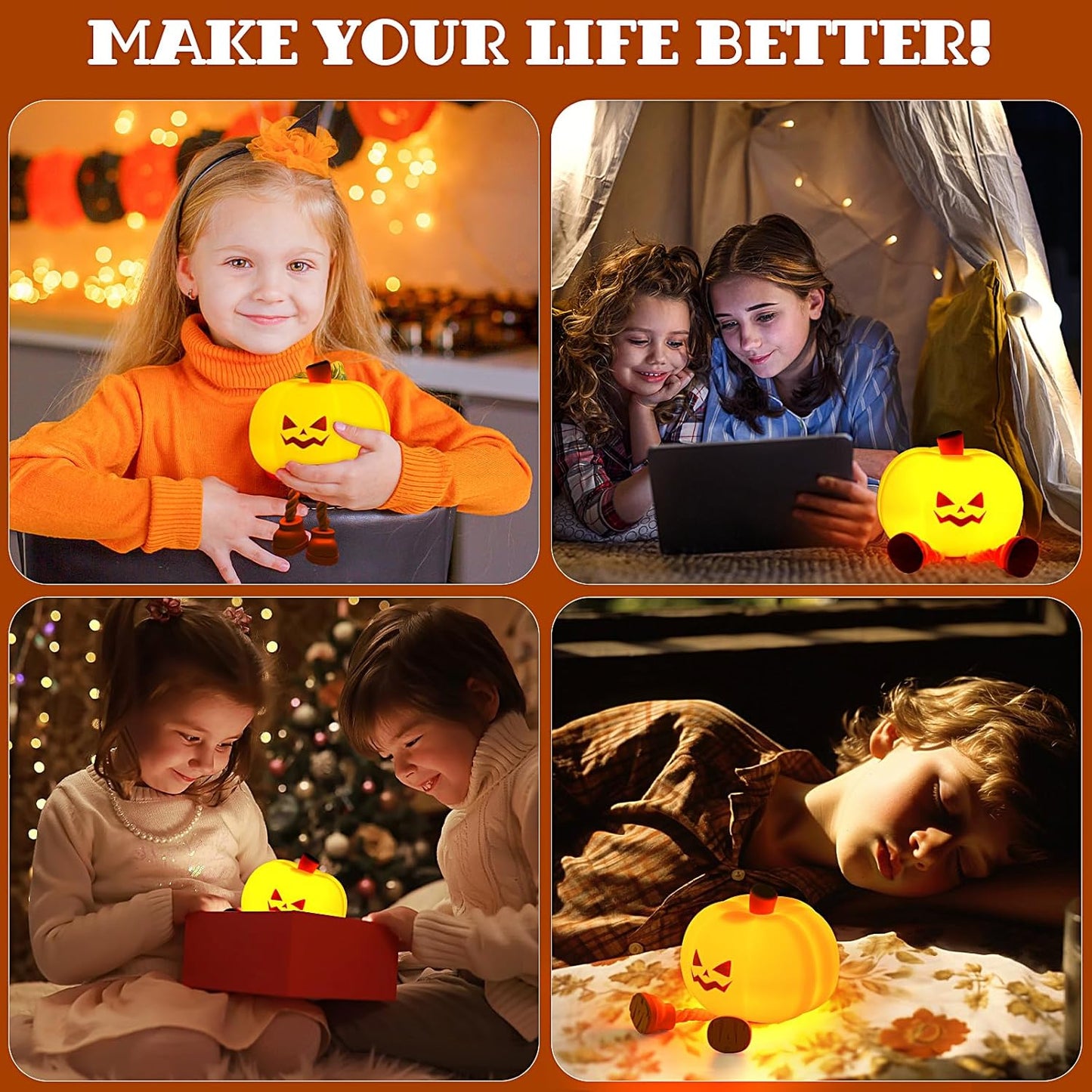 👻Final 3 Days: 60% OFF - 【Halloween Must-Have】Spooky Pumpkin Light 🎃