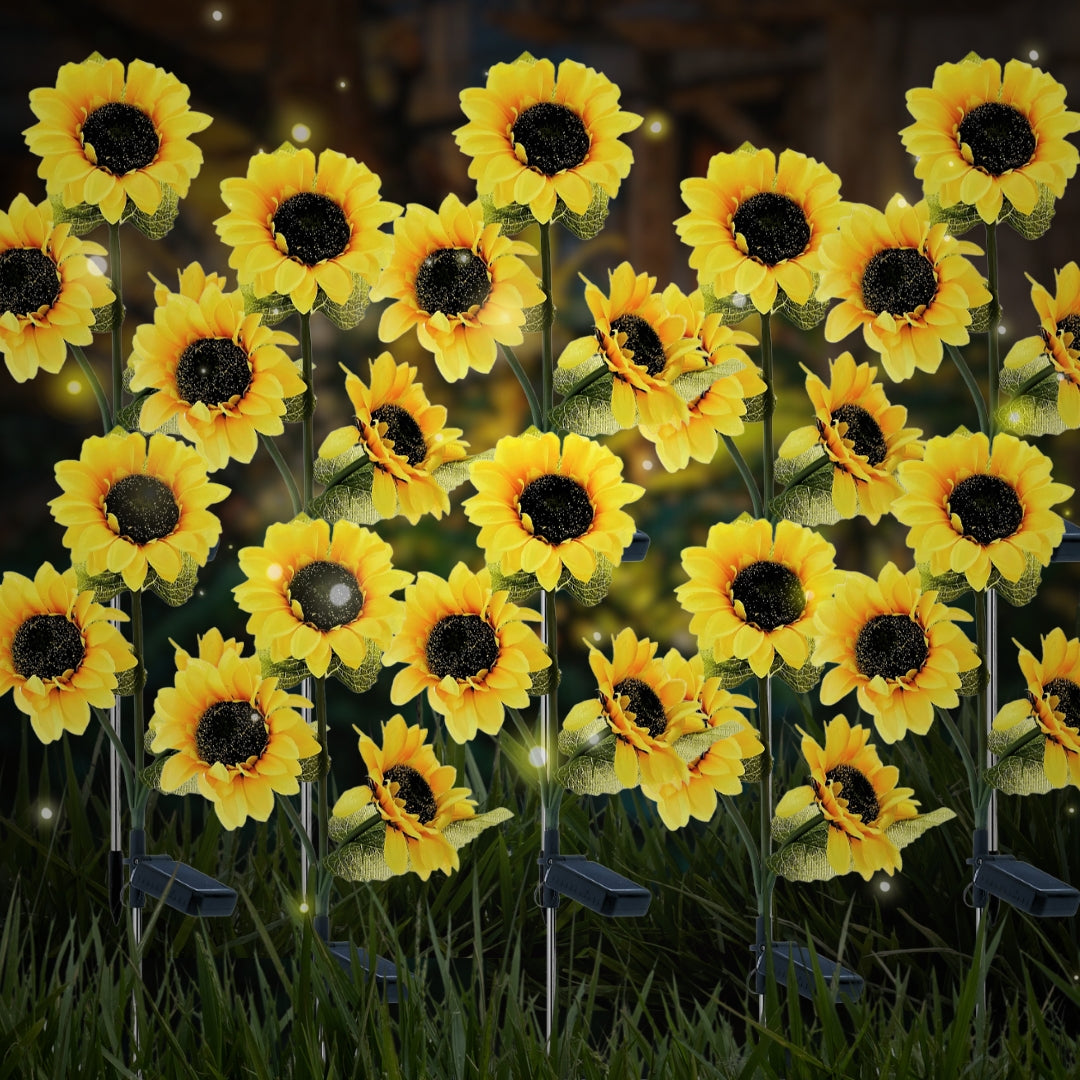 🌞Women's Equality Day - Solar LED Sunflower Garden Lights-29.6inch/75cm