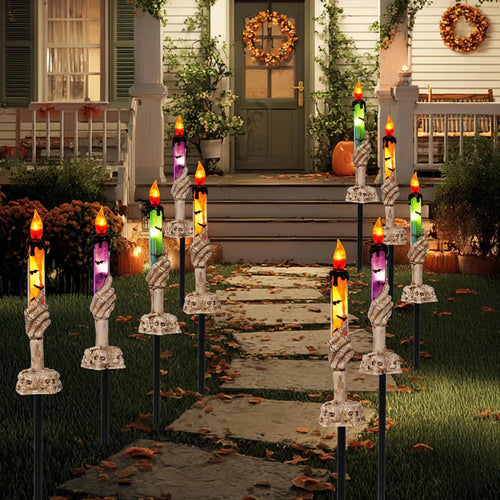 👻 Halloween Sale 49% OFF 👻 Solar Powered Skull Candle Light