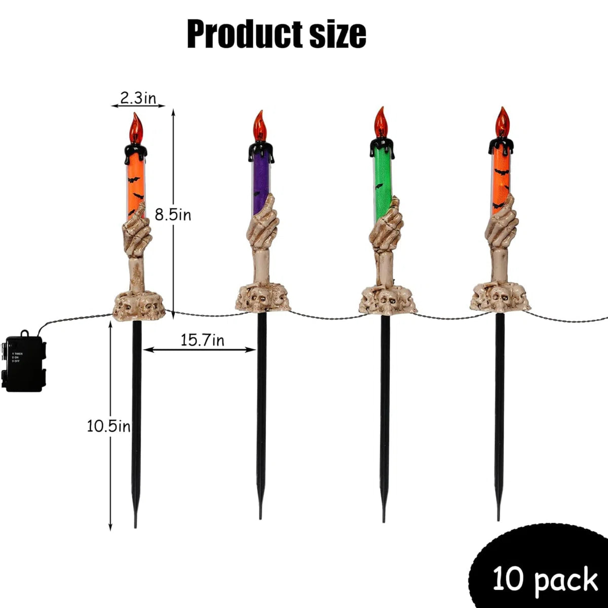 👻 Halloween Sale 49% OFF 👻 Solar Powered Skull Candle Light