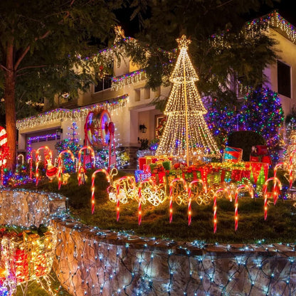 🎄 Christmas Flash Sale 🎅 65% OFF ✨ Solar Candy Cane Path Lights — Light Up Your Christmas Yard!