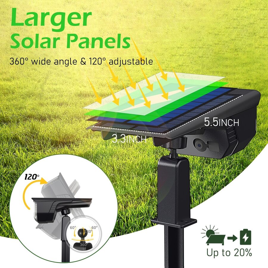 Kaliiqo™ Solar Ground & Wall Light – Dual Lighting Modes