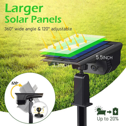 Kaliiqo™ Solar Ground & Wall Light – Dual Lighting Modes