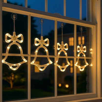 🎄 Christmas Flash Deal 🎁 49% OFF ✨ LED Suction Cup Christmas Lights — Cozy Holiday Home Décor!