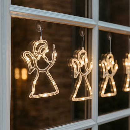 🎄 Christmas Flash Deal 🎁 49% OFF ✨ LED Suction Cup Christmas Lights — Cozy Holiday Home Décor!