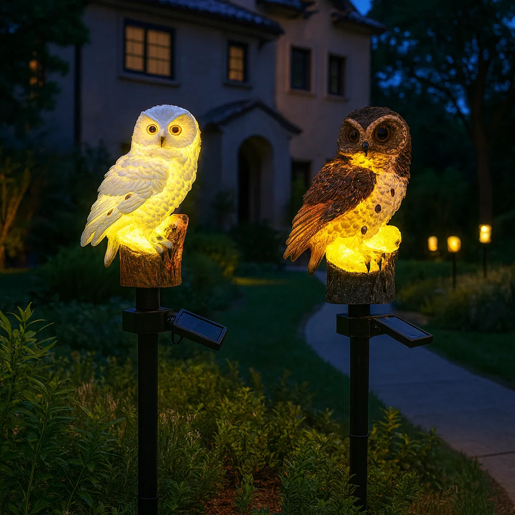🎄 Christmas Flash Sale 🎁 49% OFF ✨ Owl Solar Garden Light – Waterproof Solar-Powered Outdoor Pathway Ornament