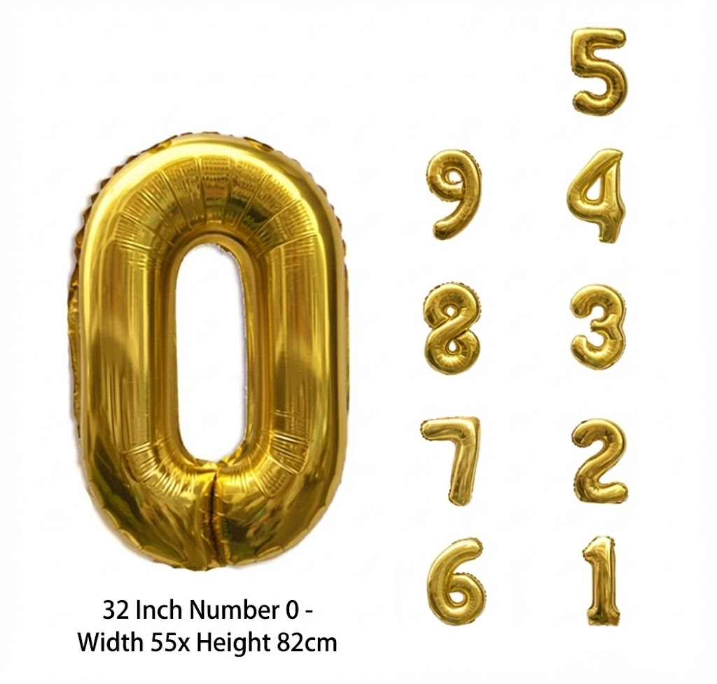 🎉✨2026  Large Foil Number Balloons – 🎆Perfect for Graduation  & New Year Party Decor