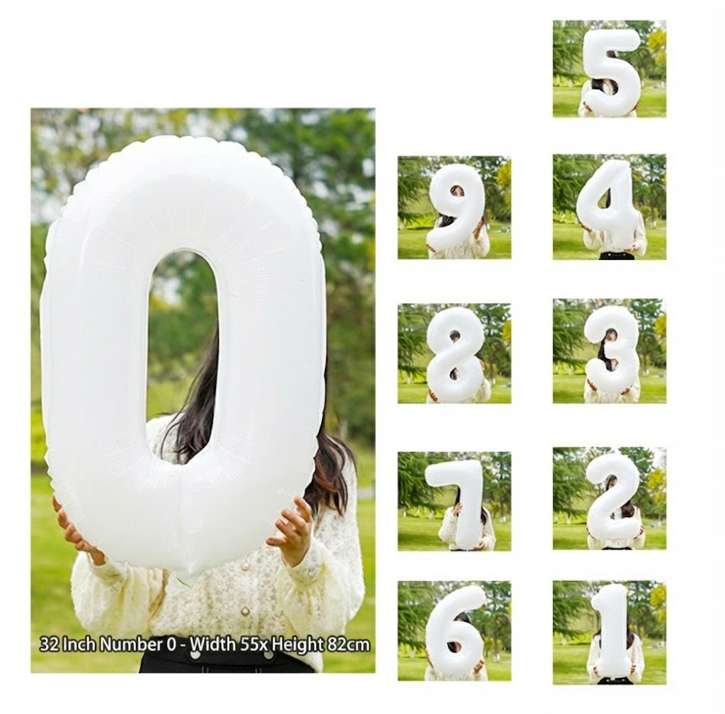 🎉✨2026  Large Foil Number Balloons – 🎆Perfect for Graduation  & New Year Party Decor