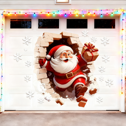 🔥 Hot Sale 49% OFF | 🎅 3D Wall-Breaking Santa Claus Sticker