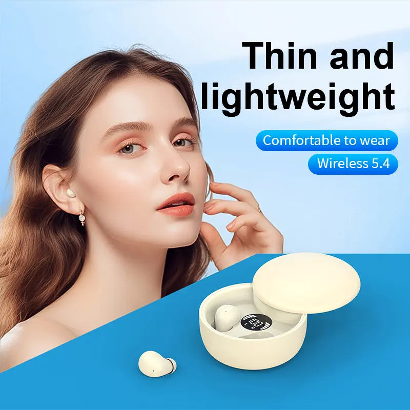Final 3 Hours: 60%OFF🔥Mini Invisible Bluetooth 5.4 Earbuds – True Wireless Sleep Headphones🎧