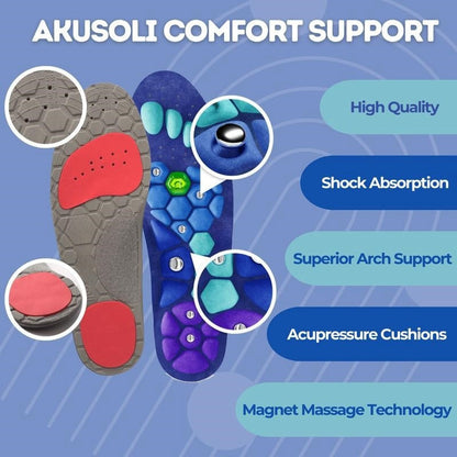 Orthopaedic magnetic acupressure insole