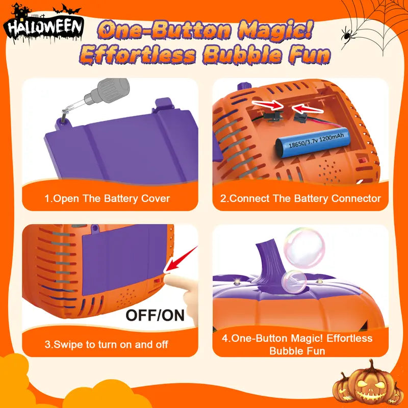 【𝐋𝐢𝐦𝐢𝐭𝐞𝐝 𝐄𝐝𝐢𝐭𝐢𝐨𝐧】🎃Spooky Fun! Haloween Pumpkin Bubble Machine