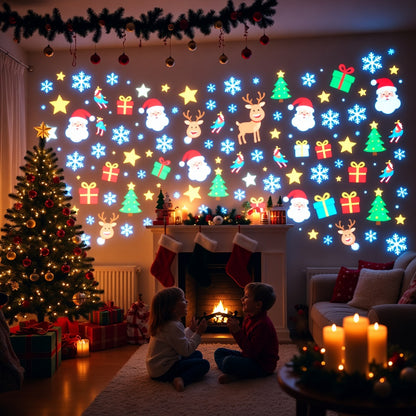 🎁 Christmas Projection Lamp 5V/1A with 16 Patterns USB Powered for Home 🎅