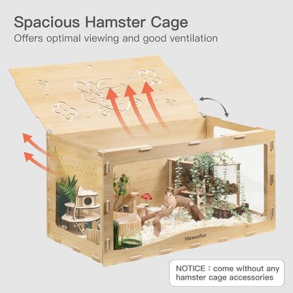 Wooden Hamster Cage