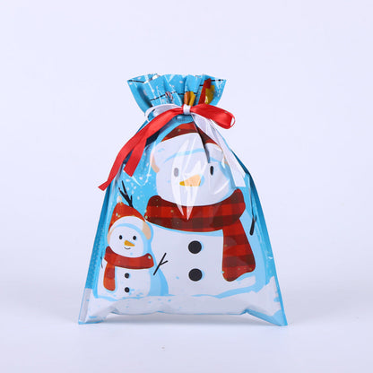 🎁 Christmas Drawstring Gift Bags🎄 — Assorted Sizes for Easy Holiday Wrapping