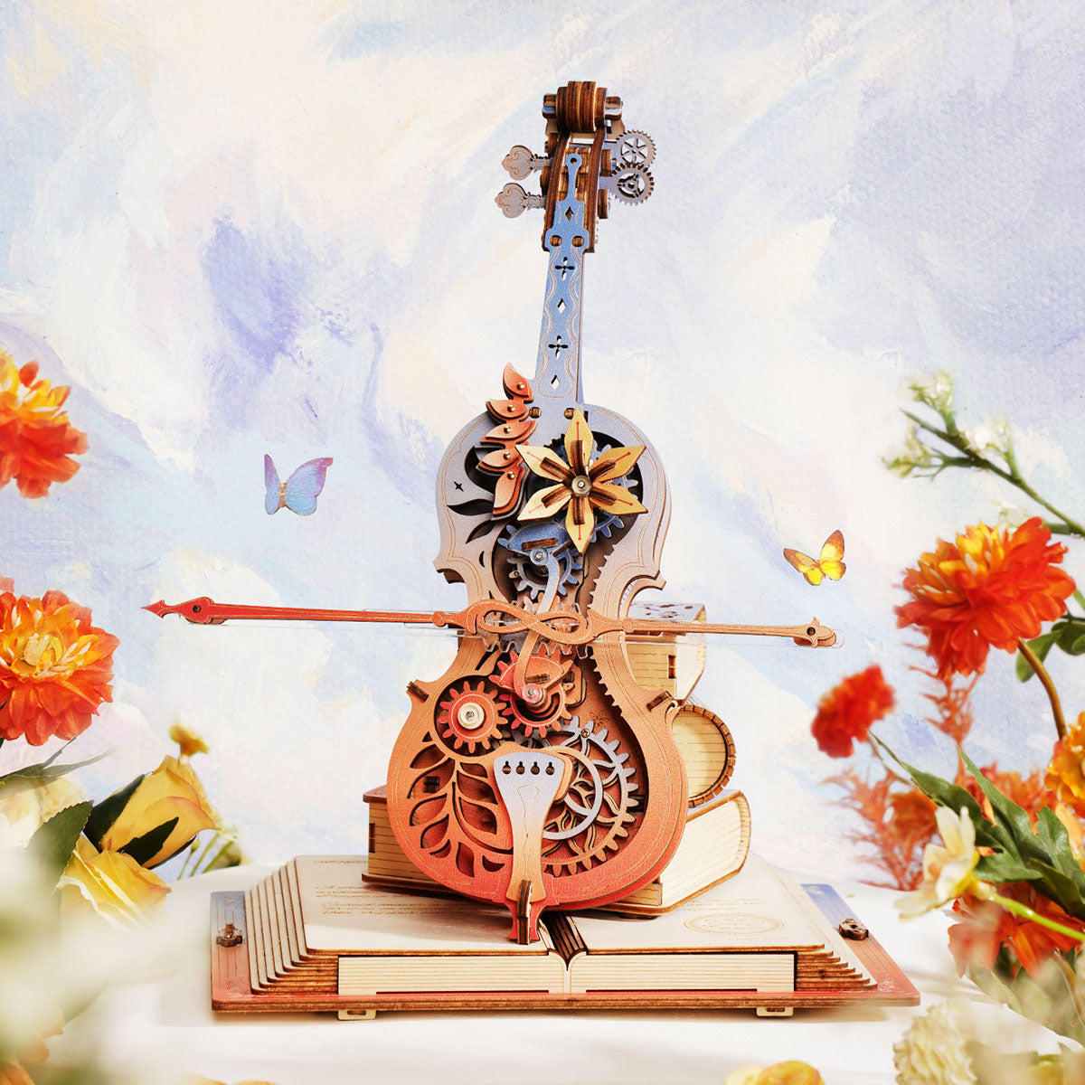 ROKR Symphony of Gorgeous Dreams Mechanical Music Box 3D Wooden Puzzle AMK63M
