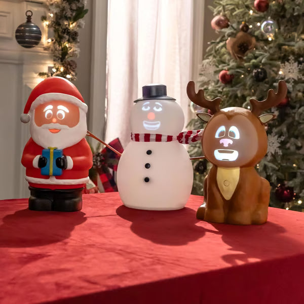 ⛄️ Talking Animated Blink Snowman with Built in Projector & Speaker Plug'n Play🎄