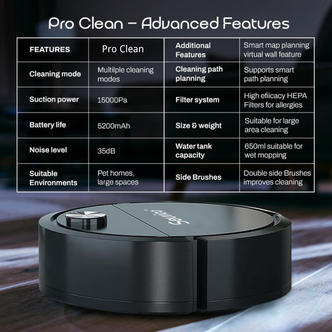 🤍Seurico AutoClean Robot Vacuum Cleaner Pro