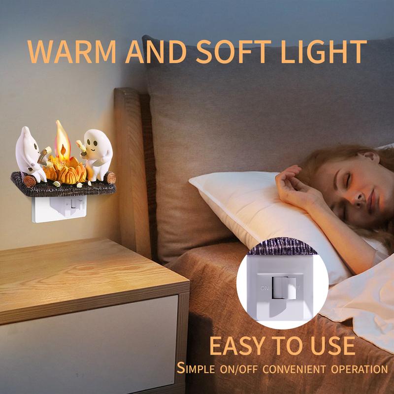 👻Ghost Campfire Flickering Nightlight