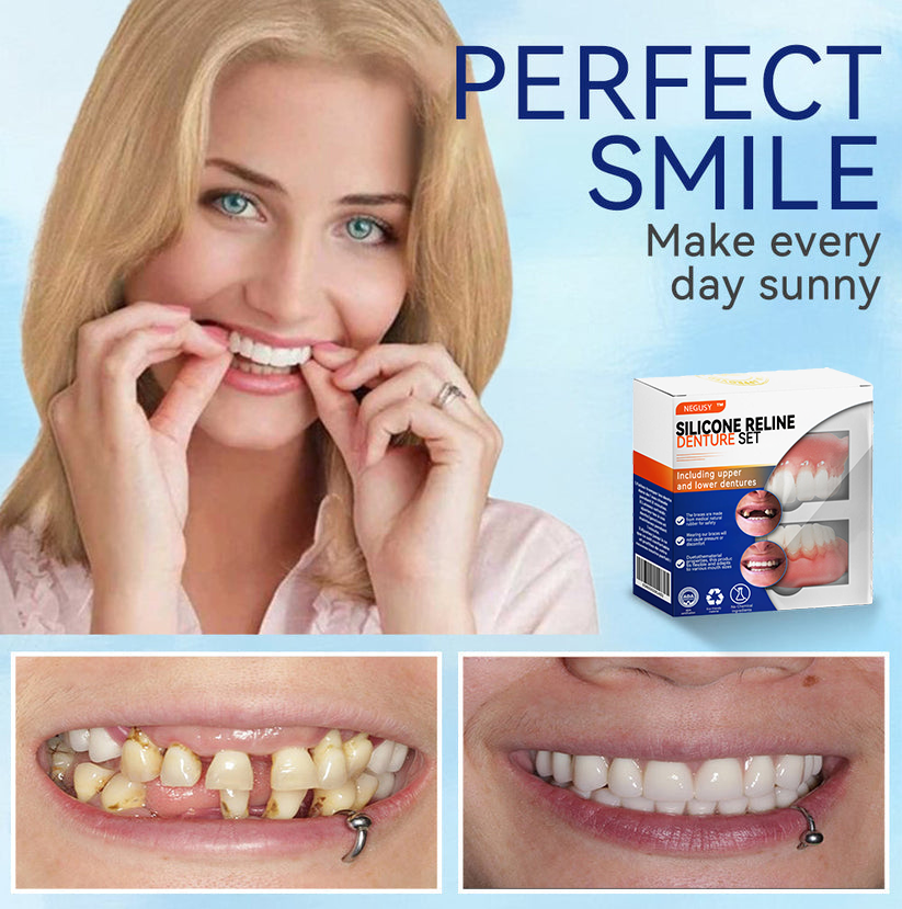 NEGUSY™ Silicone Denture Ruler Set (👩‍⚕️ADA Compliant Approved By Professional Dentists)