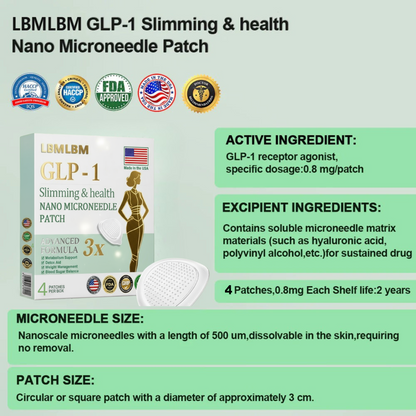 【Last Day Promotion 80% OFF🔥】LBMLBM™ NIDDK-Tirzepatide Slimming & health NANO MICRONEEDLE PATCH🇺🇸👨‍⚕️🎁（Zero Pain | Drop 25lbs in Weeks | Balance Sugar 90%✔️）