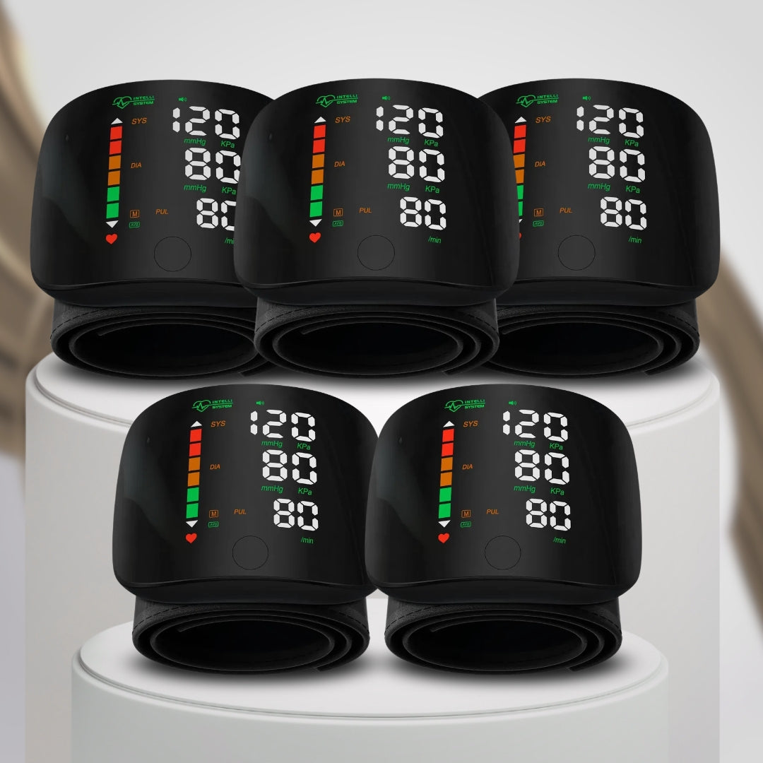 ⌚𝐀𝐮𝐭𝐨𝐦𝐚𝐭𝐢𝐜 𝐖𝐫𝐢𝐬𝐭 𝐁𝐏 𝐌𝐨𝐧𝐢𝐭𝐨𝐫™ - Clinically Accurate w/ Large Backlit Display, Adjustable Cuff, Voice Broadcast & Case