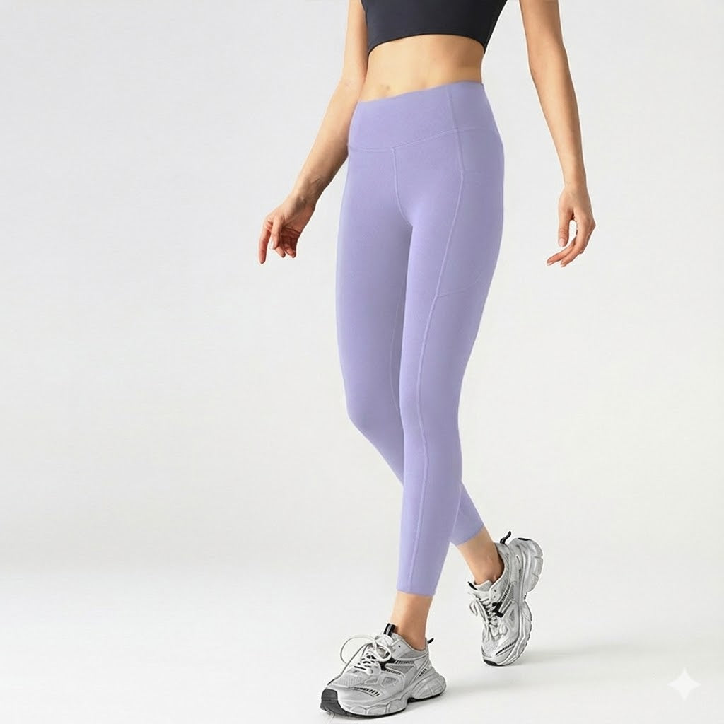 High Waisted Leggings for Women with Pockets – Soft Tummy Control Active Pants for Yoga, Running & Daily Wear