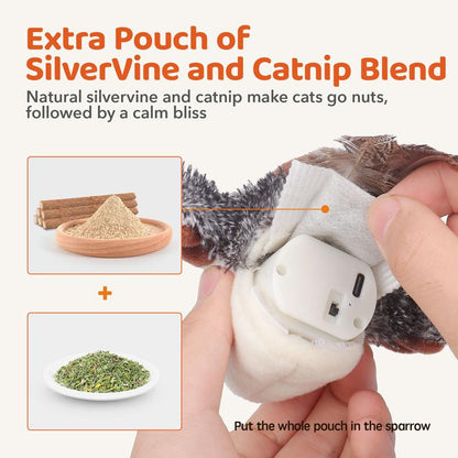 Interactive Chirping Bird Cat Toy -Say Goodbye to Loneliness, Hello to Instinct! 🐾