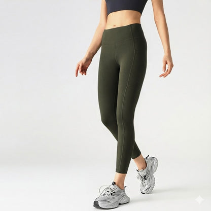 High Waisted Leggings for Women with Pockets – Soft Tummy Control Active Pants for Yoga, Running & Daily Wear