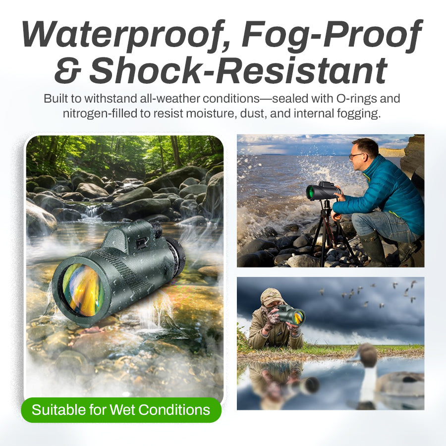 🔥High-Power 80x100 Monocular | Compact, Clear & Long-Distance Viewing