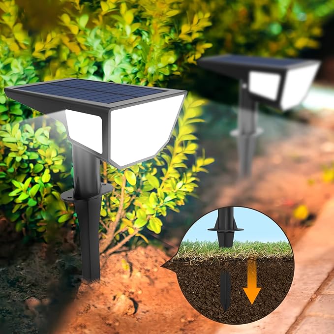 Kaliiqo™ Solar Ground & Wall Light – Dual Lighting Modes