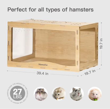 Wooden Hamster Cage
