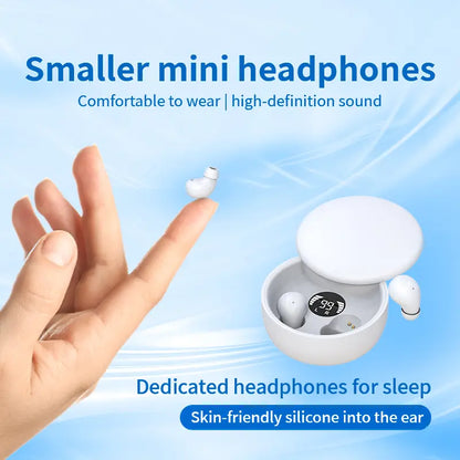 Final 3 Hours: 60%OFF🔥Mini Invisible Bluetooth 5.4 Earbuds – True Wireless Sleep Headphones🎧
