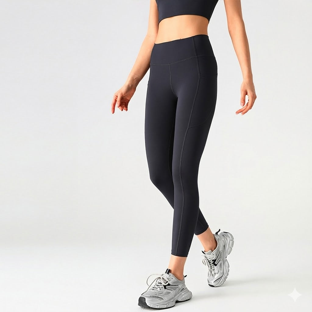 High Waisted Leggings for Women with Pockets – Soft Tummy Control Active Pants for Yoga, Running & Daily Wear