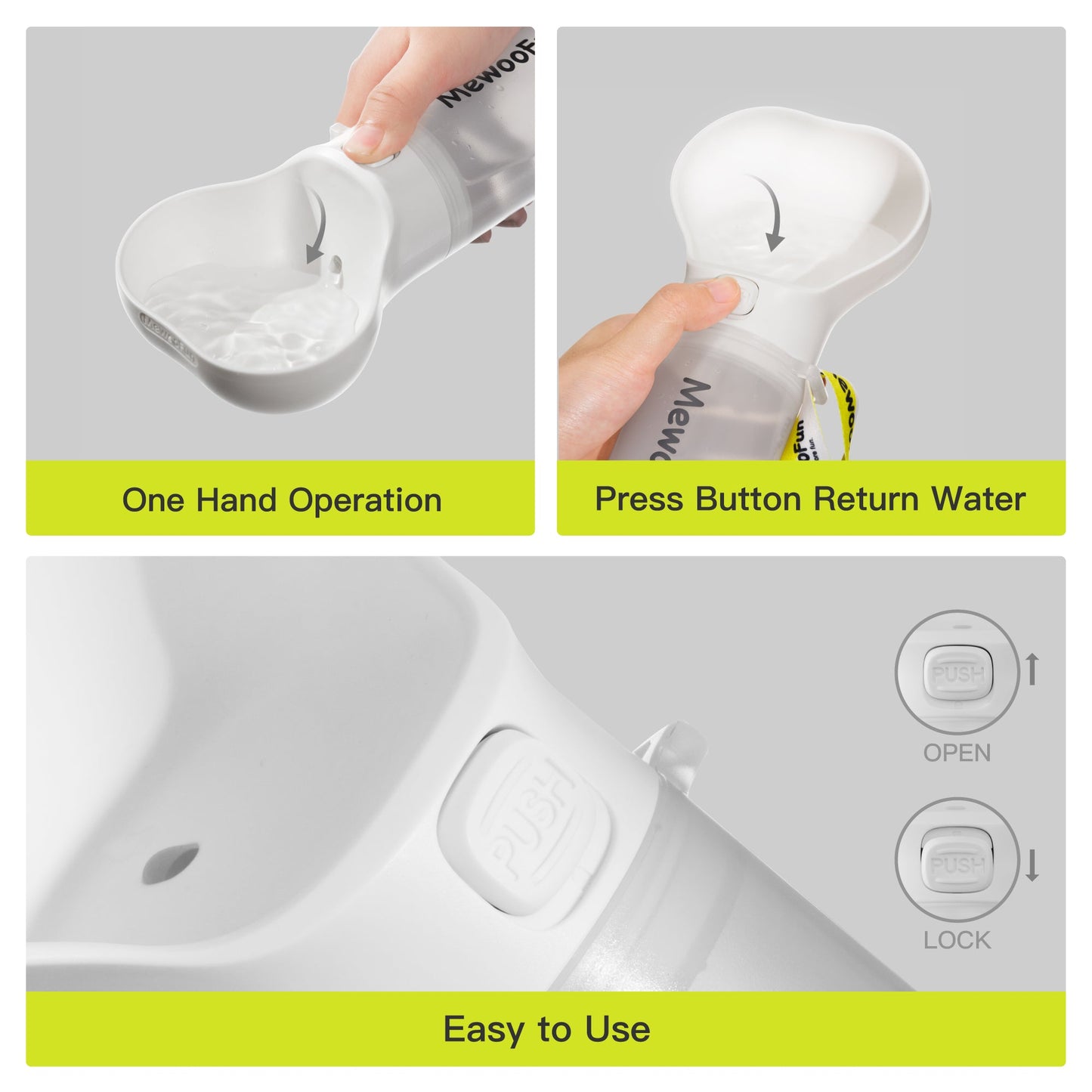 Mewoofun Dog Water Bottle