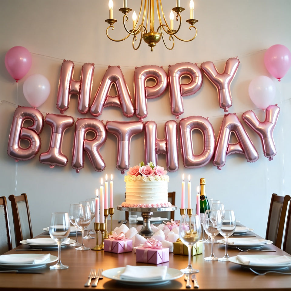 🎉 Happy Birthday Foil Balloon Set