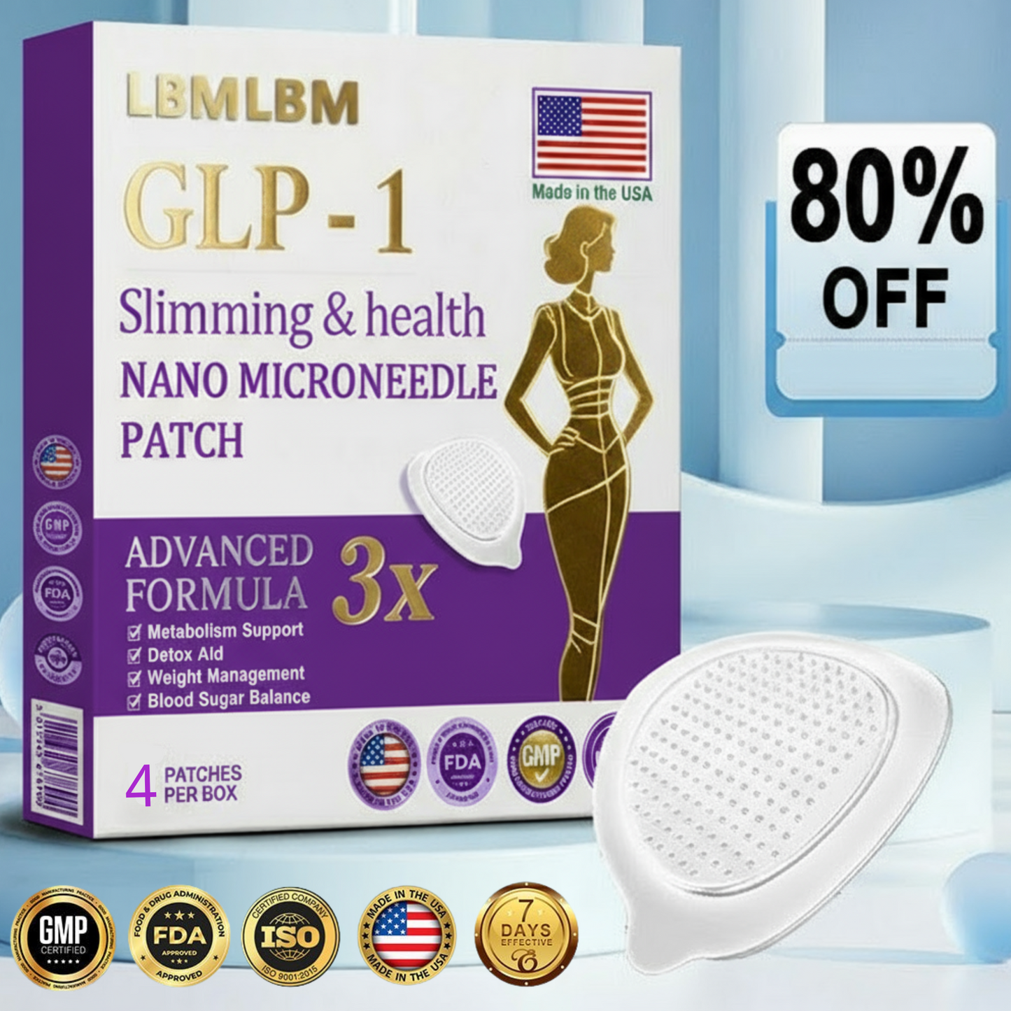 🔥【𝑶𝒇𝒇𝒊𝒄𝒊𝒂𝒍 𝑺𝒕𝒐𝒓𝒆】LBMLBM™ NIDDK-Tirzepatide Slimming & health NANO MICRONEEDLE PATCH🇺🇸👨‍⚕️（Zero Pain, 24/7 Action | Lower A1C Levels | Lose Inches Safely）