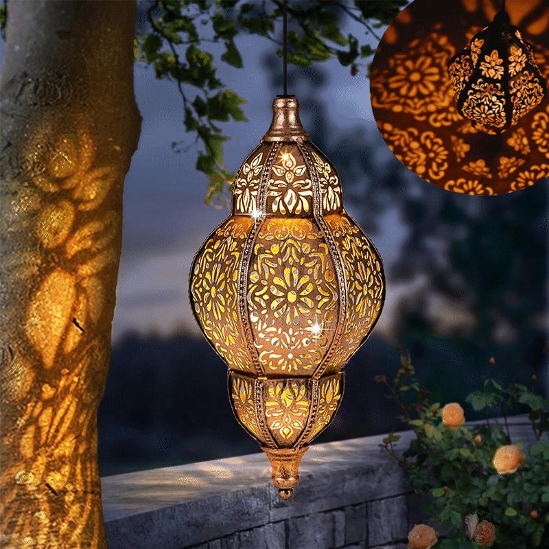 Luxury Baroque Moroccan Style Hollow Projection Lantern