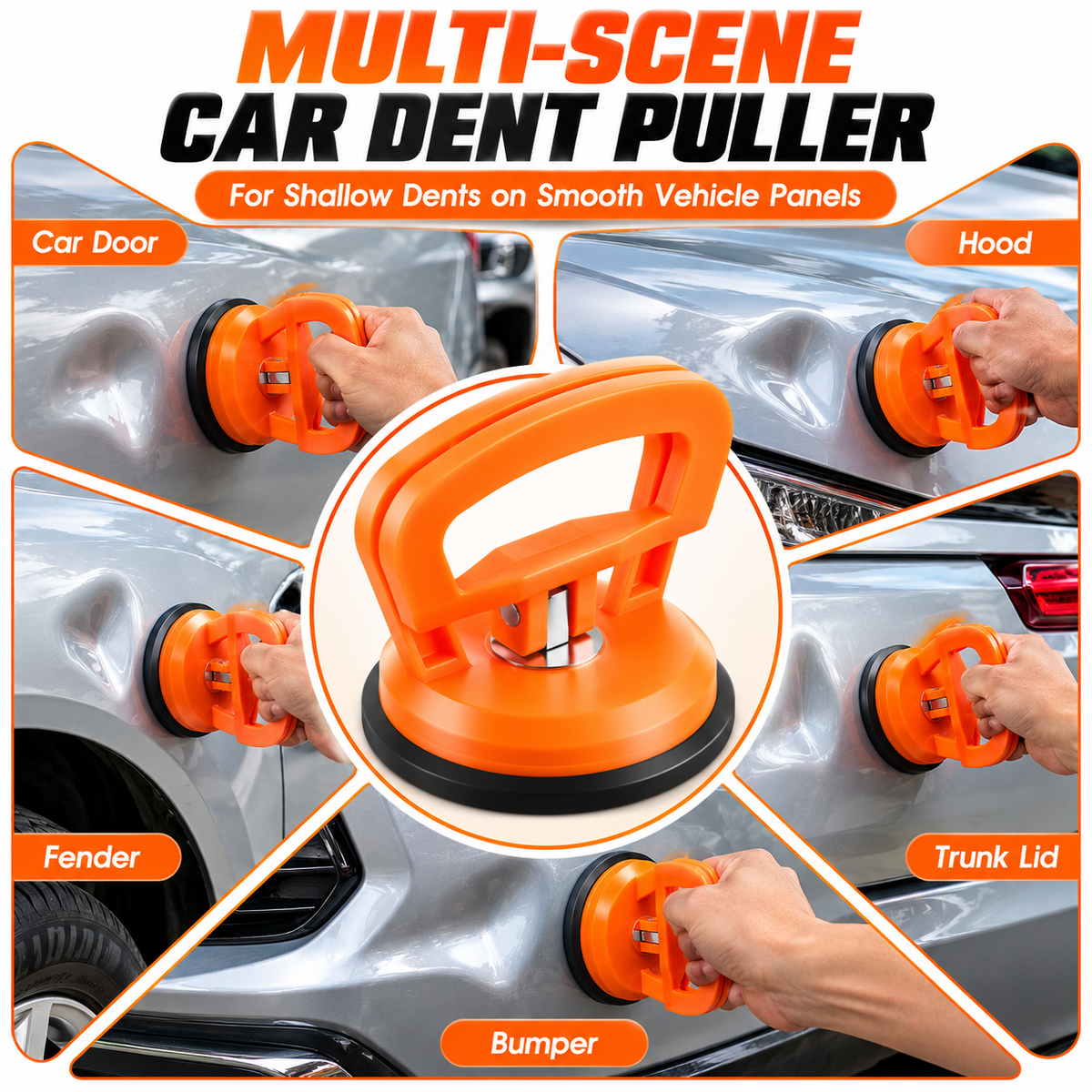 How to use car dent suction puller