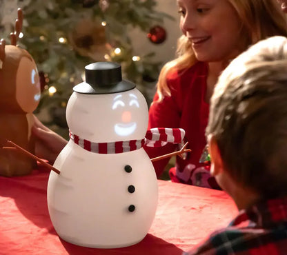 ⛄️ Talking Animated Blink Snowman with Built in Projector & Speaker Plug'n Play🎄