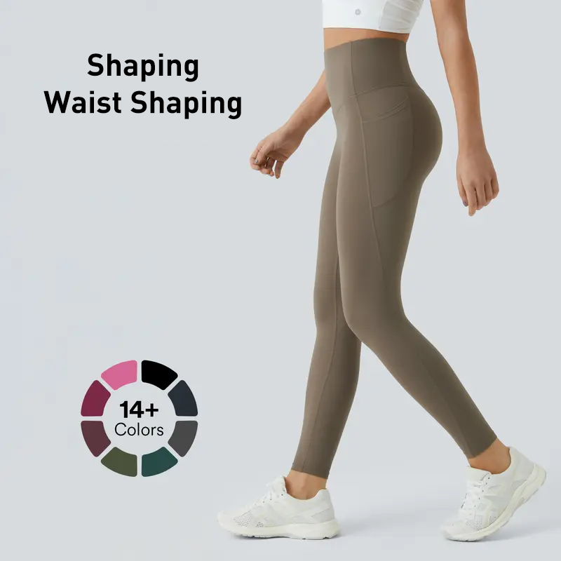 High Waisted Leggings for Women with Pockets – Soft Tummy Control Active Pants for Yoga, Running & Daily Wear