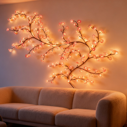 🌸 Holiday Mega Sale 🎁 65% OFF ✨ Cherry LED Tree Branch Lights – Elegant Blossom Vine to Brighten Your Home This Christmas!