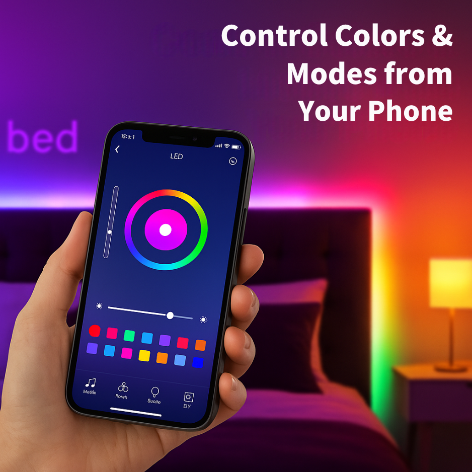 🎅 Christmas Sale - 50% OFF 🎁 Smart Waterproof LED Strip Lights for Indoor & Outdoor Decor