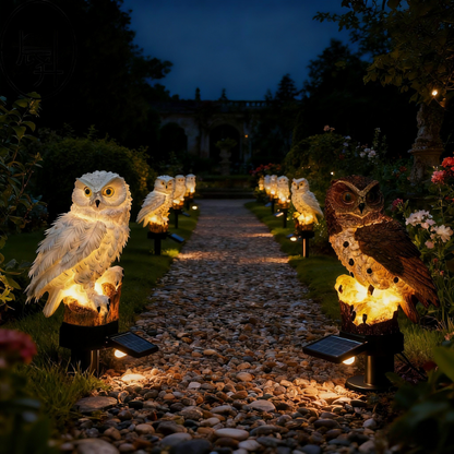 🎄 Christmas Flash Sale 🎁 49% OFF ✨ Owl Solar Garden Light – Waterproof Solar-Powered Outdoor Pathway Ornament