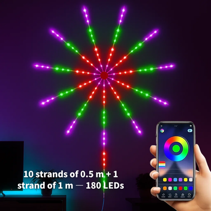 🎆 Christmas Sale – 50% OFF 🎁 Firework LED Light Strip for Stunning Room & Holiday Décor! 💡