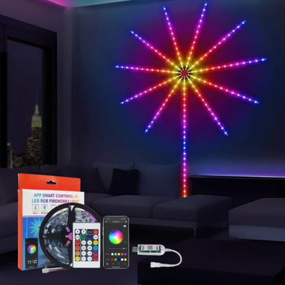 🎆 Christmas Sale – 50% OFF 🎁 Firework LED Light Strip for Stunning Room & Holiday Décor! 💡