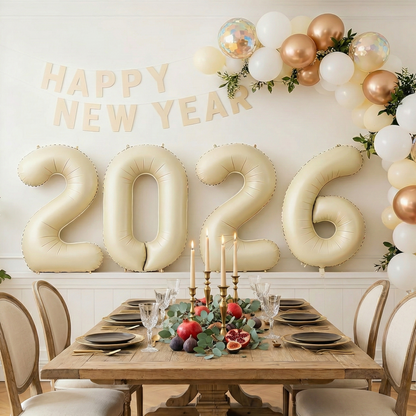 🎉✨2026  Large Foil Number Balloons – 🎆Perfect for Graduation  & New Year Party Decor