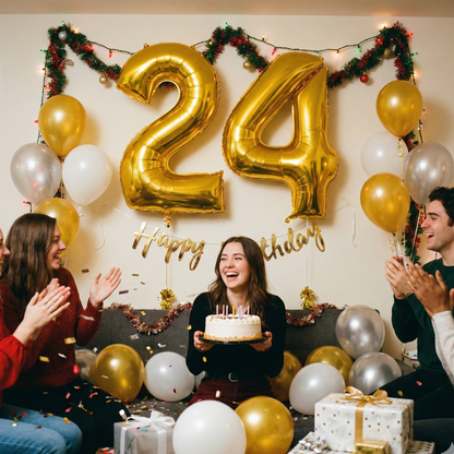 🎉✨2026  Large Foil Number Balloons – 🎆Perfect for Graduation  & New Year Party Decor